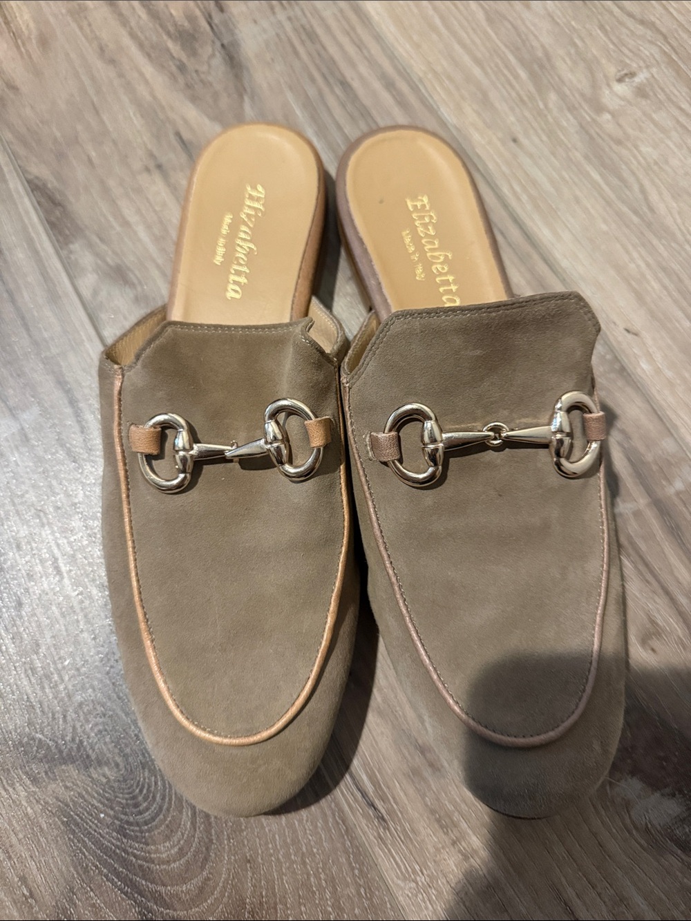 Taupe Suede Horsebit Mule - Women